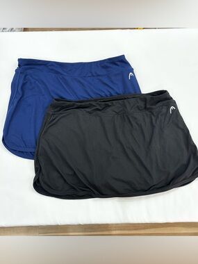 HEAD Performance Soft Skort Navy Black Athletics Tennis Exercise
